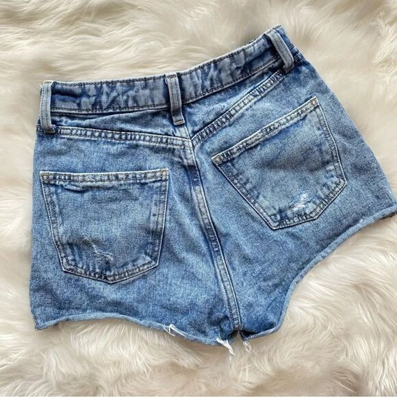Highest Rise Cutoff Denim Shorts - Picture 2 of 6